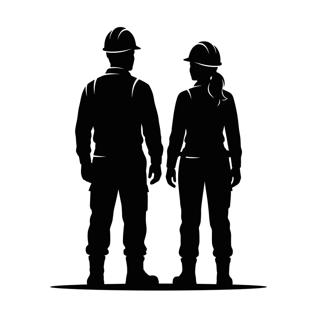 Construction Workers Silhouette
